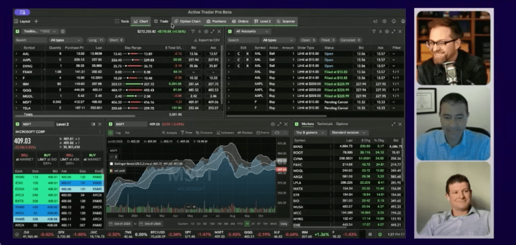 Demo of Fidelity’s Active Trader PL Pro App