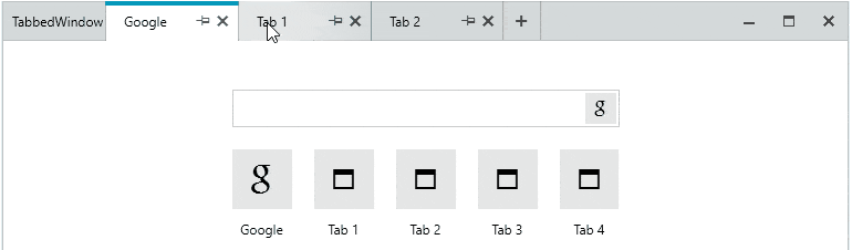 Telerik UI for WPF - Tabbed Window - Overview gif (ready)